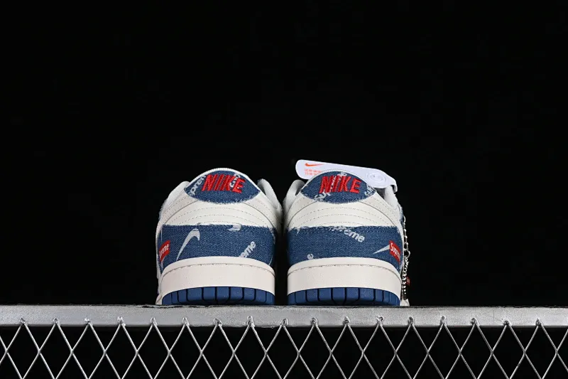 All categories Nk SB Dunk series Nk SB Dunk Low Low-top sneakers Nk Dunk Low Supreme-Barrage blue jeans Anniversary high-end customization Low-top casual sneakers FC1688-194